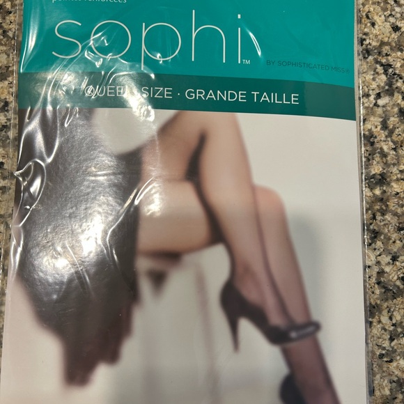 Sophi by Sophisticated Miss Sheer Reinforced Toe Hoisery - Picture 1 of 5